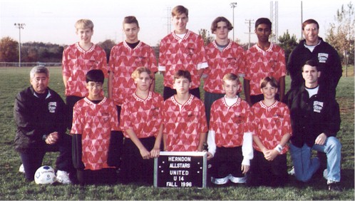 Herndon United U14 Champs Thanksgivings Day Tournament, 1996